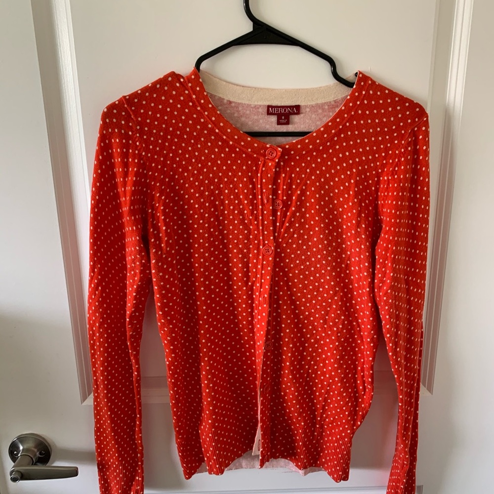 Polka dot cardigan